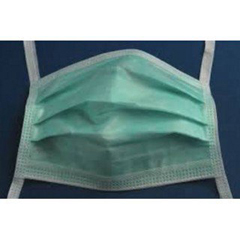 Cardinal Health Surgical Mask Cardinal Health™ Anti-fog Adhesive ASTM Level 1 Tie Closure One Size Fits Most