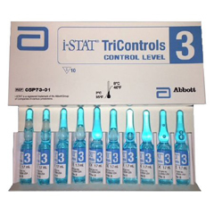 MON810466EA - Abbott Nutrition - Control i-STAT® Tricontrols Sodium / Potassium Level 3 1.7 mL