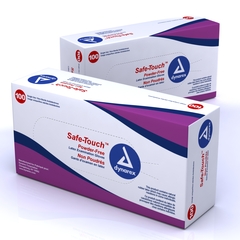 Dynarex Exam Glove Safe-Touch™ X-Large NonSterile Latex Standard Cuff Length Fully Textured Ivory Not Chemo Approved, 1000/CS