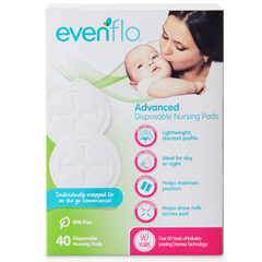 Midway Importing Nursing Pad Evenflo Advanced One Size Fits Most Soft Breathable Material Disposable, 1 Each