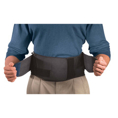Mueller Sports Back Brace Mueller Extended Size Hook and Loop Strap Closure 50 to 70 Inch Waist Circumference 9 Inch Height Adult, 1/EA