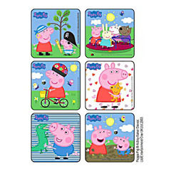 Medibadge Kids Love Stickers 75 per Roll Peppa Pig Sticker 2-1/2 Inch, 90 per Roll