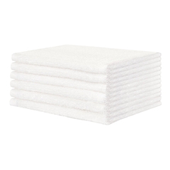 Lew Jan Textile Washcloth LewJan 12 X 12 Inch White Reusable, 12/DZ