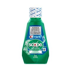 Procter & Gamble Mouthwash Crest Scope Classic 1.2 oz. Original Mint Flavor, 180 EA/CS