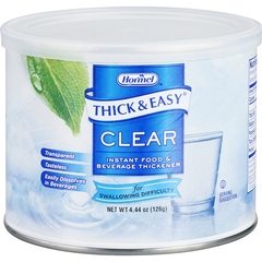 Hormel Health Labs Food and Beverage Thickener Thick & Easy 4.4 oz. Canister Unflavored Powder Consistency Varies By Preparation, 1/EA