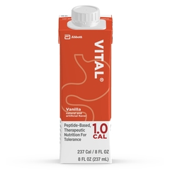 Abbott Nutrition Oral Supplement Vital 1.0 Cal Vanilla 8 oz. Recloseable Tetra Carton Ready to Use