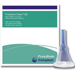 MON720275EA - Coloplast - Freedom Clear Ss Sport Sheath Thin Brief Sheath Catheter Med Latex-Free