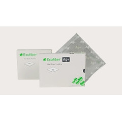 Molnlycke Healthcare Gelling Fiber Dressing with Silver Exufiber Ag+ 6 X 6 Inch Square Sterile, 1/ EA