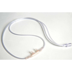 Sun Med ETCO2 Nasal Sampling Cannula with O2 Delivery Adult Curved Prong / NonFlared Tip 14 Foot O2 Line