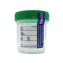 Azer Scientific Specimen Container for Pneumatic Tube Systems DuoClick™ 53 mm Opening 90 mL (3 oz.) Screw Cap Patient Information Sterile, 400/CS