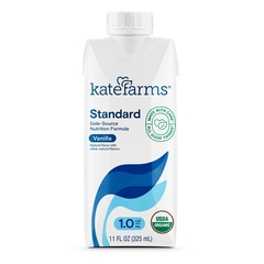 Kate Farms Standard 1.0, Oral Supplement/Tube Feeding Formula, Vanilla, 11 oz. Carton, Ready to Use
