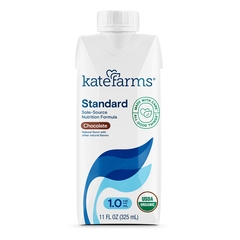 Kate Farms Standard 1.0, Oral Supplement/Tube Feeding Formula, Chocolate, 11 oz. Carton, Ready to Use