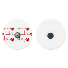 Dynamic Diagnostics ECG Monitoring Electrode Snap Connector Foam Backing Adult Non-Radiolucent 50 per Pack