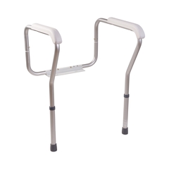 Mabis Healthcare Toilet Safety Arms HealthSmart&reg; White / Silver Aluminum