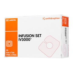 Smith & Nephew I.V. Dressing IV3000 Infusion Set Film 2-3/8 x 2/3/4 Inch Sterile, 30/BX