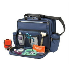 Hopkins Medical Products Shoulder Bag Home Health Series Navy 600D Waterproof 3-1/2 X 3-1/2 X 14 Inch, 10/CS