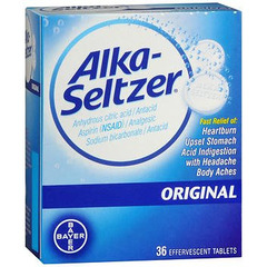 Bayer Antacid Alka-Seltzer&reg; 1000 mg / 325 mg / 1916 mg Strength Tablet 36 per Bottle, 36/BT