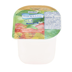 Hormel Health Labs Thick & Easy&reg; Clear Thickened Beverage, Sugar Free Peach Mango, 4 oz. Portion Cup, Ready to Use, Honey, 24/CS