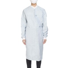 Halyard Surgical Gown with Towel Aero Chrome Medium Silver Sterile AAMI Level 4 Disposable, 34/CS