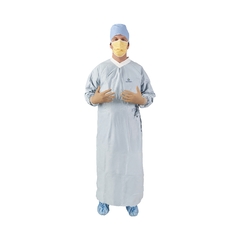 Halyard Surgical Gown with Towel Aero Chrome X-Large Silver Sterile AAMI Level 4 Disposable, 30/CS