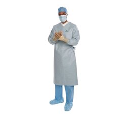 Halyard Surgical Gown with Towel Aero Chrome X-Large / X-Long Silver Sterile AAMI Level 4 Disposable, 30/CS