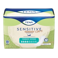 Essity TENA&reg; Sensitive Care Bladder Control Pad, Extra Coverage, Long, 12 Inch Length, Moderate Absorbency, Dry-Fast Core™, One Size Fits Most