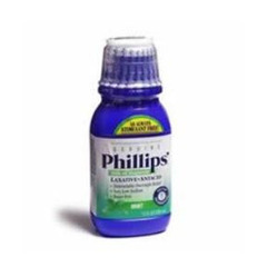 Bayer Laxative Phillips'&reg; Milk of Magnesia Mint Flavor Liquid 12 oz. 400 mg / 5 mL Strength Magnesium Hydroxide