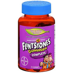 Bayer Children's Multivitamin Supplement Flintstones™ with Vitamin A / Ascorbic Acid / Vitamin D / Vitamin E / Vitamin B6 / Vitamin B12 Folic Acid 4000 IU - 75mg - 400 IU - 30 IU - 5 mg - 400mcg