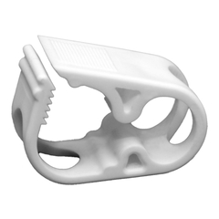 Urocare Products Tube Clamp Urocare 3/4 X 1 X 1-1/2 Inch, NonSterile, White