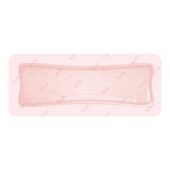 Smith & Nephew Foam Dressing Allevyn Gentle Border 4 X 8 Inch With Border Film Backing Silicone Gel Adhesive Rectangle Sterile, 60/CS