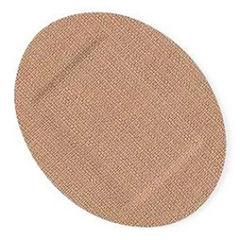 Cardinal Health Adhesive Strip Curity 1 X 1-1/4 Inch Fabric Oval Tan Sterile, 1200 per Case