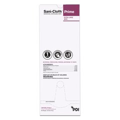 PDI Sani-Cloth Prime Surface Disinfectant Cleaner Premoistened Germicidal Manual Pull Wipe 50 Count Individual Packet Alcohol Scent NonSterile