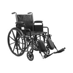 McKesson Wheelchair Padded, Removable Arm Style Composite Wheel Black 18 Inch Seat Width 300 lbs. Weight Capacity