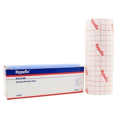 BSN Medical Dressing Retention Tape with Liner Hypafix Nonwoven Polyester 6 Inch X 2 Yard White NonSterile