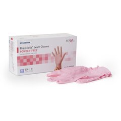 McKesson Exam Glove Pink Nitrile&reg; NonSterile Pink Powder Free Nitrile Ambidextrous Textured Fingertips Not Chemo Approved X-Large, 230/BX, 10BX/CS