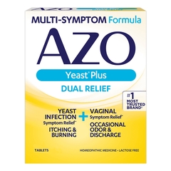 AZO Vaginal Antifungal Azo Yeast&reg; Plus Tablet 60 per Bottle Box