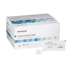 McKesson Sterile Lubricating Jelly, 3g Individual Packets, 144 EA/BX