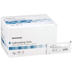 McKesson Sterile Lubricating Jelly, 5g Individual Packets, 144 EA/BX, 6 BX/CS