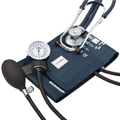 McKesson Reusable Aneroid / Stethoscope Set Brand 23 to 33 cm Adult Cuff Dual Head Sprague Stethoscope Pocket Aneroid