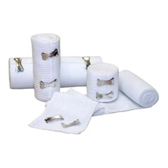 McKesson Elastic Bandage Economy 3 Inch X 5 Yard Clip Detached Closure White NonSterile Standard Compression, 50/CS