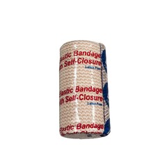 Dynarex Elastic Bandage 4 Inch X 5 Yard Hook and Loop Closure Tan NonSterile Standard Compression, 50/CS