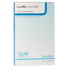 Dermarite Cellulose Dressing AquaRite Extra CMC Sodium Carboxymethyl Cellulose (CMC) 2 x 2