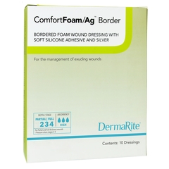 Dermarite Silver Foam Dressing ComfortFoam/Ag Border 6 x 6