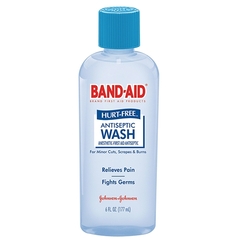 Johnson & Johnson Pain Relieving Antiseptic Band-Aid Hurt-Free Topical Liquid 6 oz. Bottle