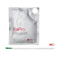 Hollister Urethral Catheter VaPro Plus Pocket&reg; Straight Tip Hydrophilic Coated Phthalates-Free PVC 12 Fr. 8