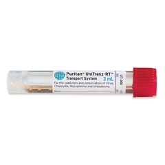 Puritan Medical Products Transport Media UniTranz-RT Universal Transport Medium Translucent with Red Cap Tube Format