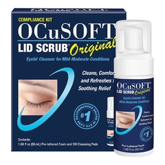 Ocusoft Eyelid Cleanser Kit OCuSOFT&reg; Lid Scrub&reg; Compliance Kit 100 per Box Topical Foam