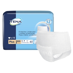 Essity Unisex Adult Absorbent Underwear TENA ProSkin™ Plus Pull On with Tear Away Seams Small Disposable Moderate Absorbency