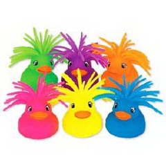 Medibadge Kids Love Stickers 12 per Pack Neon Puffer Duck Toys 3 Inch, 12/PK