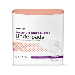 McKesson Underpad McKesson Max 24 X 36 Inch Disposable Heavy Absorbency